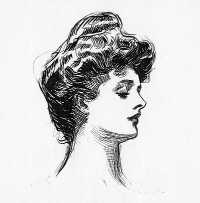 A Gibson Girl, c.1902 by Charles Dana Gibson